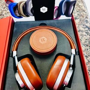 Brown and Silver Master Dynamic Bluetooth Headphones